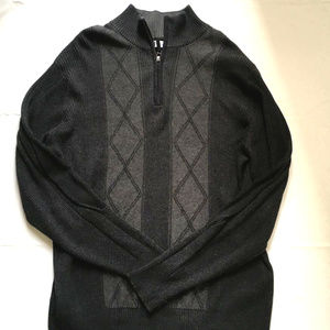 Bachrach Mens Zip Sweater Long Sleeve Knit Top XL